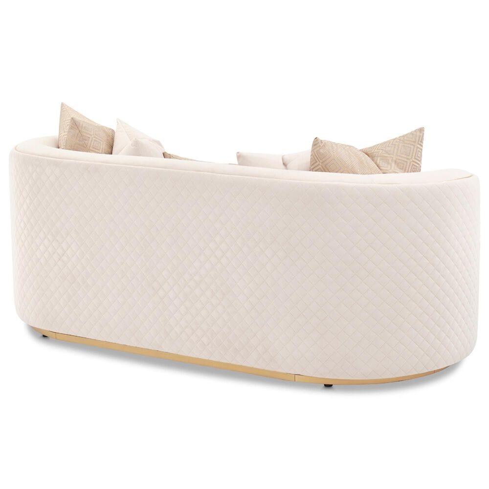 Vista Haus Ariana Stationary Loveseat in Beige Velvet, , large