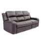 Oxford Furniture Power Reclining Sofa with Power Headrest and Drop Down Table in Cowboy Granite, , large