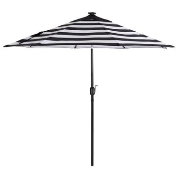 CorLiving 9" White and Black Tilt Umbrella with Lights without Base, , large