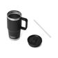 YETI Rambler 20 Oz Travel Straw Mug with Color-Matched Straw Lid in Black, , large