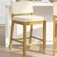 Armen Living Yaneli Swivel Counter Height Stool in Amber Glow, , large