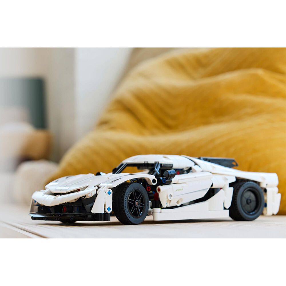 LEGO Technic Koenigsegg Jesko absolut white hypercar toy, , large