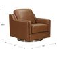 Hydeline Bella Swivel Chair in Cognac Brown, , large