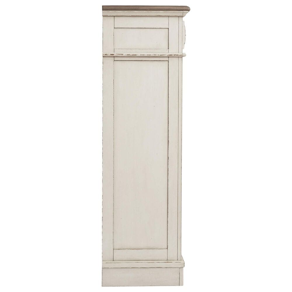 Ashley Realyn 5-Piece King Bedroom Set in Chipped White and Distressed, , large