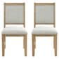 Furniture of America Virex Upholstered Side Chair in Natural (Set of 2), , large