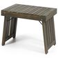 Hearth and Haven Kyoto Outdoor Folding Side Table with Slatted Top in Grey, , large