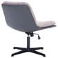 Impressions Vanity Alicia Vanity Chair with Pink Tweed Cushion in Black, , large