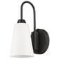 Golden Lighting Neela 1-Light Wall Sconce in Matte Black, , large