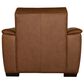 Flexsteel Henry Stationary Leather Chair and Ottoman Set in Caramel, , large