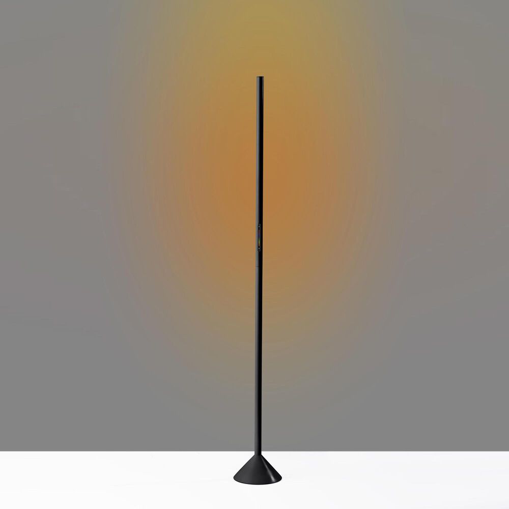 Adesso Cole Color Changing LED Floor Lamp in Black, , large