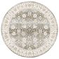 Surya Dresden Deep Teal, Taupe, Dusty Sage, Off-White, Light Gray, Mustard and Olive 7"10" Round Area Rug, , large