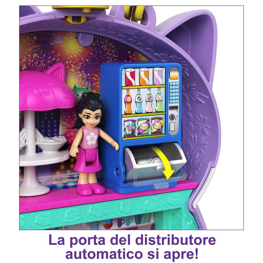 Polly Pocket Sushi Shop Cat Compact, , large