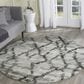 Safavieh Retro RET2144-7990 6" Round Light Grey and Black Area Rug, , large