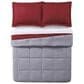 Pem America Truly Soft Everyday 2-Piece Twin XL Reversible Comforter Set in Red and Grey, , large