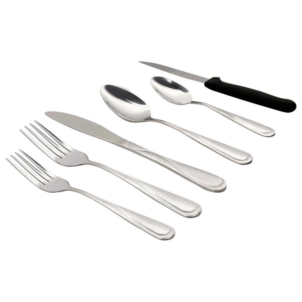 Gibson Home Trillium Plus 24-Piece Flatware Set in Stainless Steel, , large