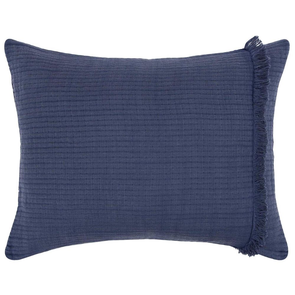 Rizzy Home Windsor Donny Osmond 20&quot; x 36&quot; King Sham in Indigo, , large