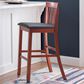 Linon Home Decor Torino Craftsman Bar Stool in Dark Cherry, , large