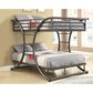 Pacific Landing Full over Full Bunk Bed in Gunmetal, , large