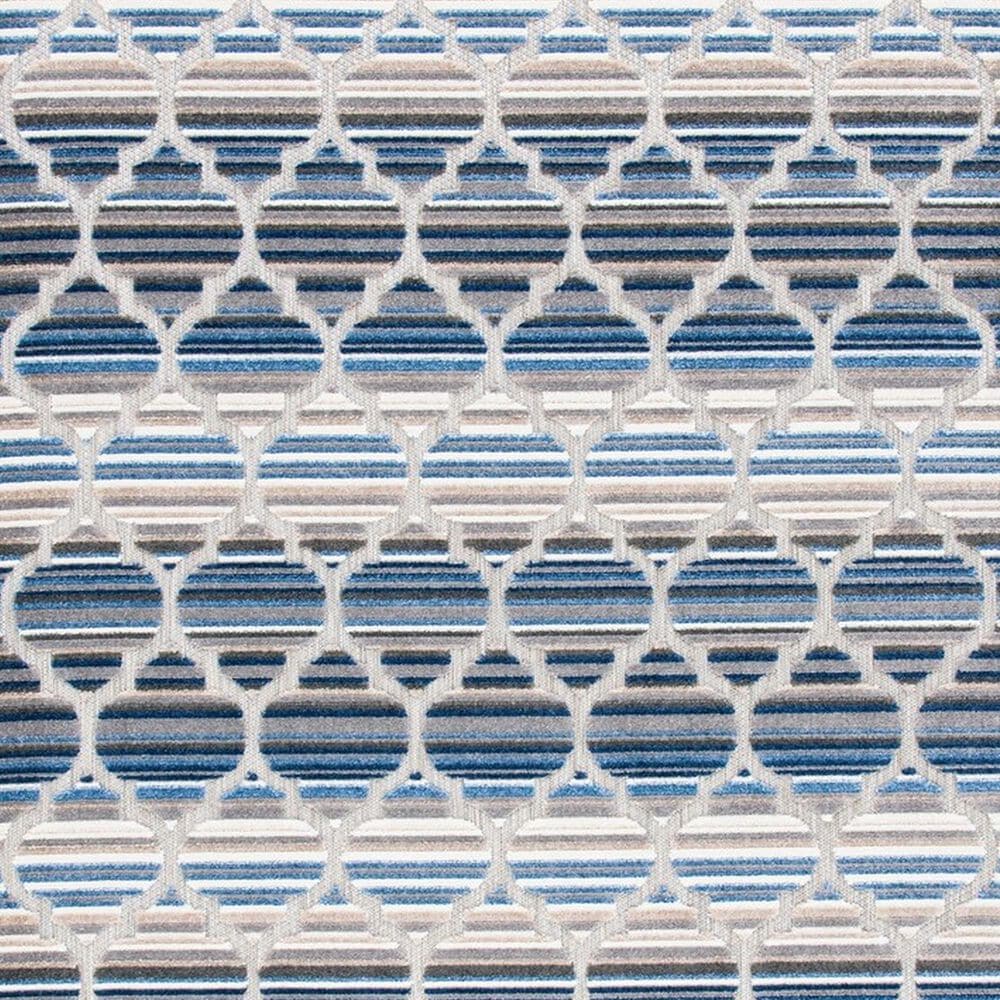 Safavieh Cabana CBN333M 2&#39;2&quot; x 11&#39; Blue and Grey Indoor/Outdoor Performance Runner, , large
