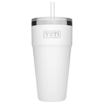 YETI Rambler 26 Oz Stackable Cup with Straw Lid in White, , large