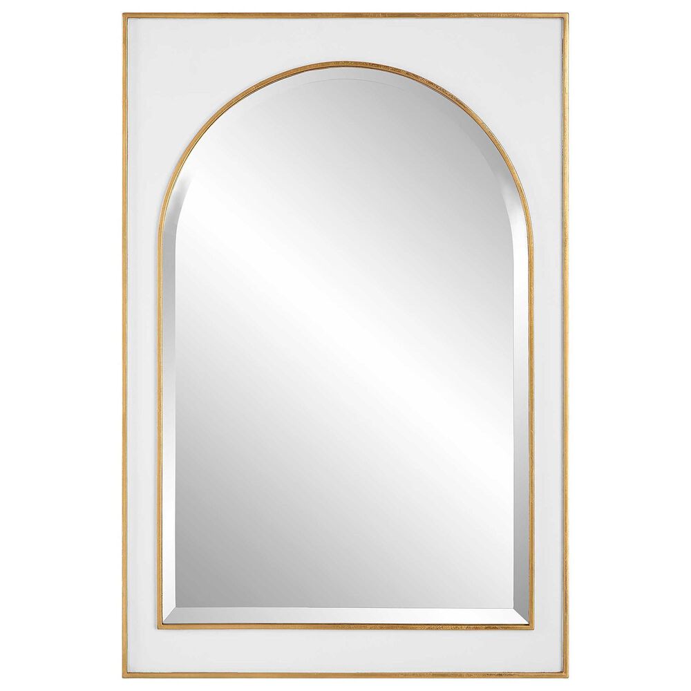 Uttermost Crisanta Mirror in White and Gold, , large