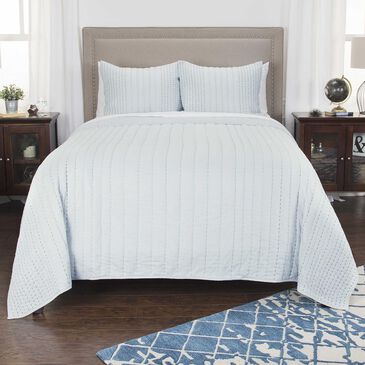 Rizzy Home Ventrice 106" x 92" Quilt in Blue, , large