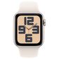Apple Watch SE GPS + Cellular 40mm Starlight Aluminum Case with Starlight Sport Band - M/L, , large