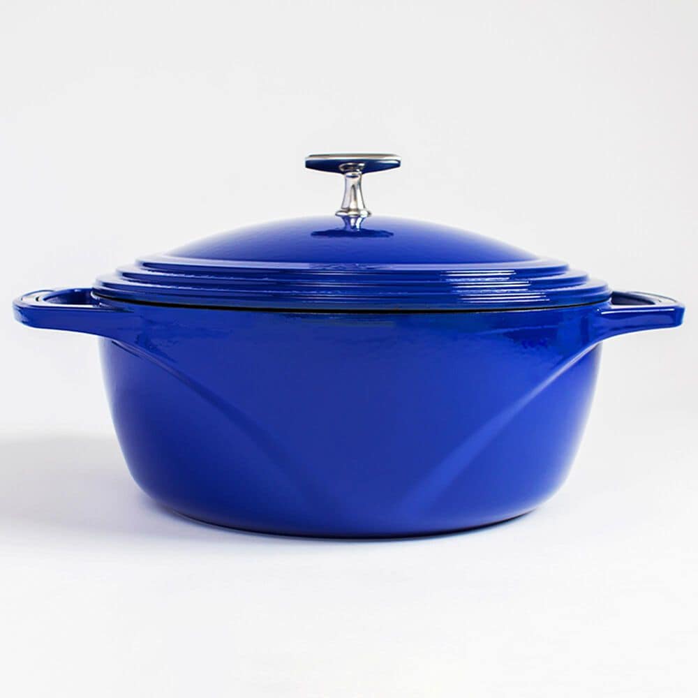Lodge USA Enamel 7.5 Qt. Cast Iron Dutch Oven in Smooth Sailing, , large