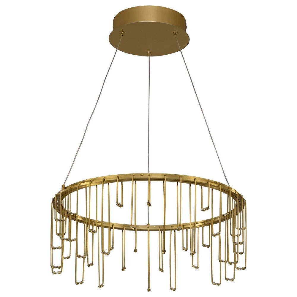 Golden Lighting Lucerna 18" 1-Light LED Chandelier in Gold, , large
