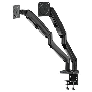 ErgoAV Motion Desk Mount for Dual Monitors in Black, , large