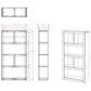 Legends Home Sausalito 64" Bookcase in Whiskey, , large