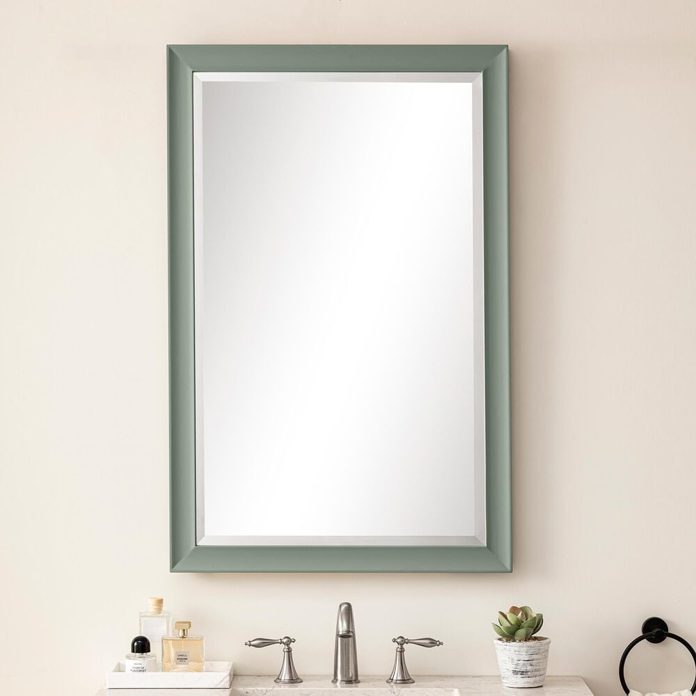 James Martin Vanities Glenbrooke 26&quot; Rectangular Mirror in Smokey Celadon, , large