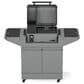 Tytus Emberwood Grill and Prep Cart with Tabletop Pellet Grill in Gunmetal Gray, , large