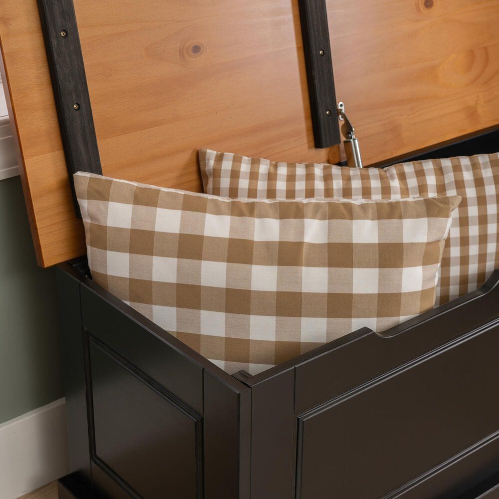 Linon Home Decor Tobin Backless Nook in Black, , large