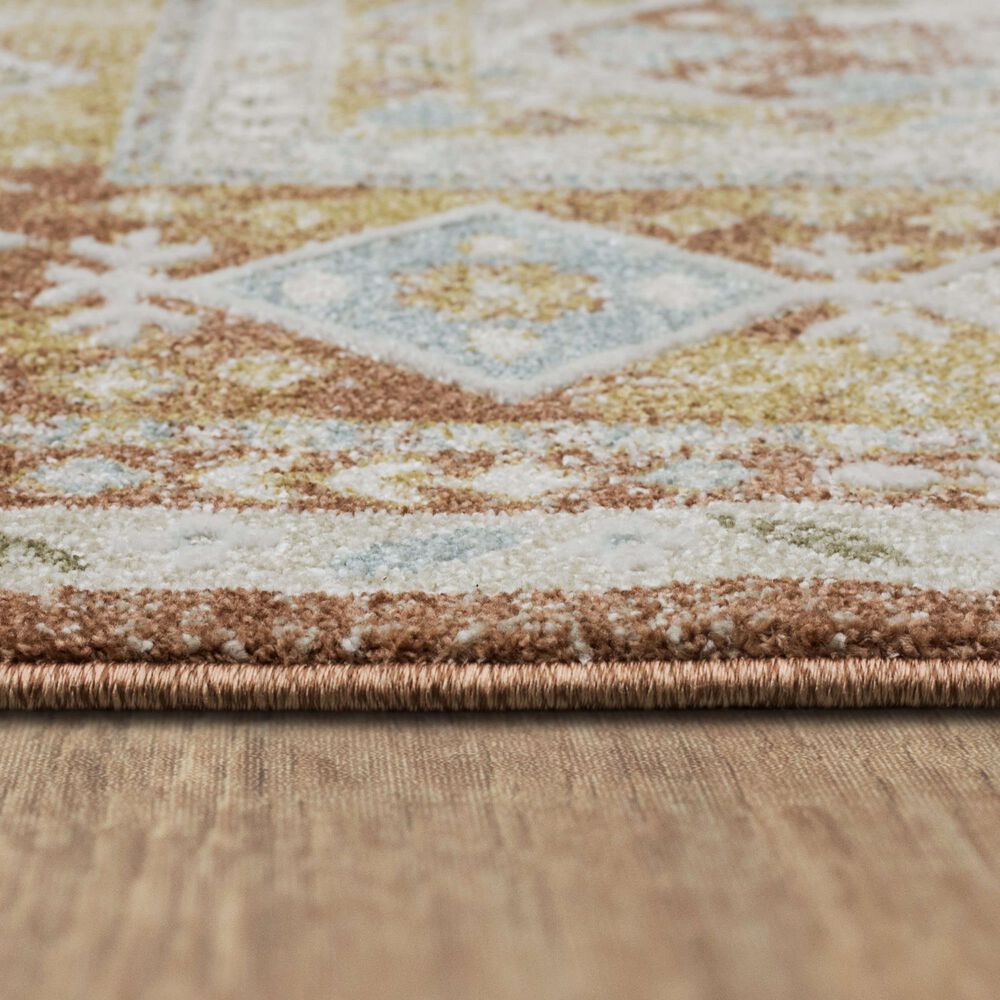Karastan Windemere R1260 6&#39;6&quot; x 9&#39;10&quot; Terracotta Area Rug, , large