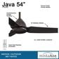 Minka-Aire Java 54" Ceiling Fan in Kocoa, , large