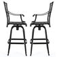 Noble House Santa Maria Patio Barstool in Bronze (Set of 2), , large