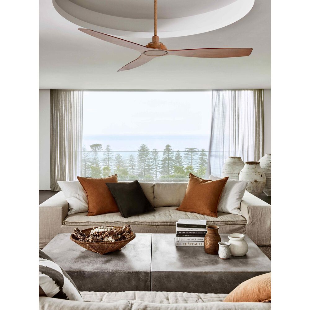 Beacon Lighting Lucci Air Moto 52" Outdoor/Indoor Ceiling Fan with Remote Control in Dark Koa, , large