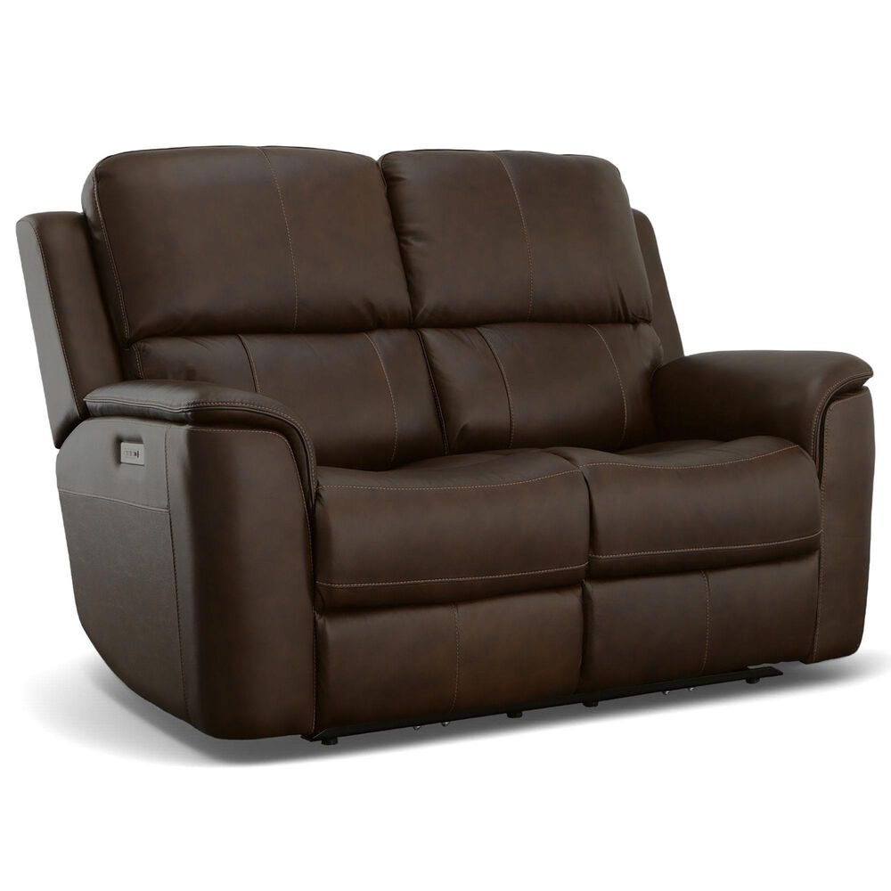 Flexsteel Henry 3-Piece Power Reclining Living Room Set in Burnt Umber, , large
