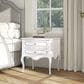 Jennifer Taylor Home Court Side Table in Soft White and Gold, , large