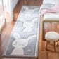 Safavieh Carousel CRK166 2" x 8" Grey and Ivory Kids Runner, , large