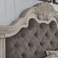 Millenium Bruchandi 4-Piece King Panel Bedroom Set in Antique White, , large