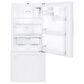 GE Appliances 20.9 Cu. Ft. Bottom Freezer Refrigerator in White, , large