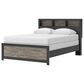 Ashley Broachmyn Queen LED Bookcase Bed in Black and Gray, , large