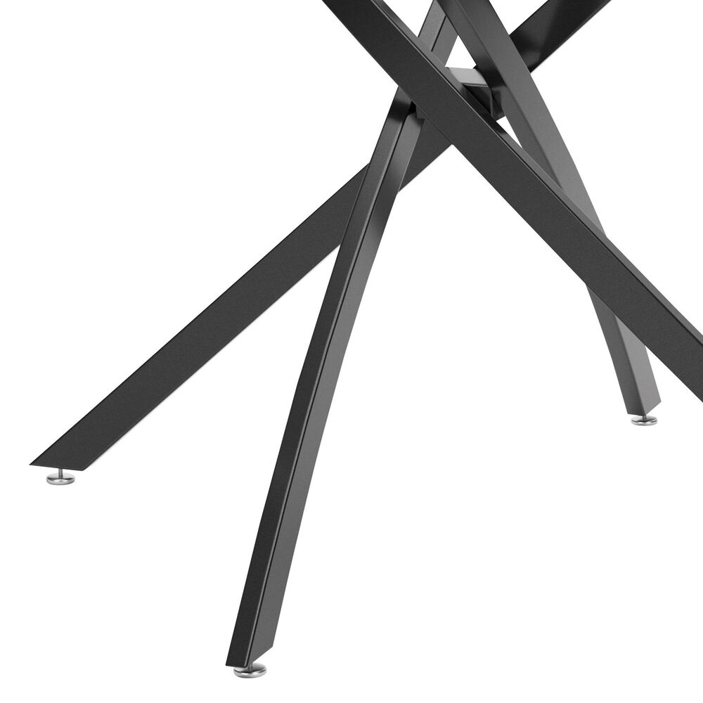 Ashley Pharwynn Round Dining Table in Dark Gunmetal - Table Only, , large