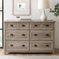 Walker Edison Odette 6-Drawer Dresser in Grey Wash, , large