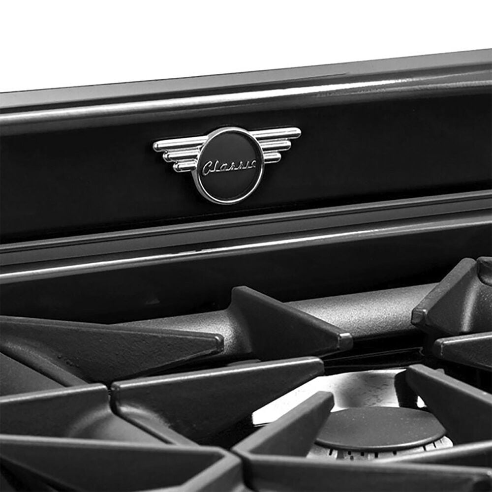 Unique Appliances Classic Retro 36" Pro Convection Gas Range in Midnight Black, , large
