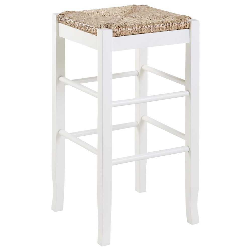 Boraam Industries Square 29" Barstool in White, , large
