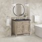 James Martin Vanities Lorelai 36" Single Vanity in Whitewashed Oak with 3 cm Charcoal Soapstone Quartz Top, , large