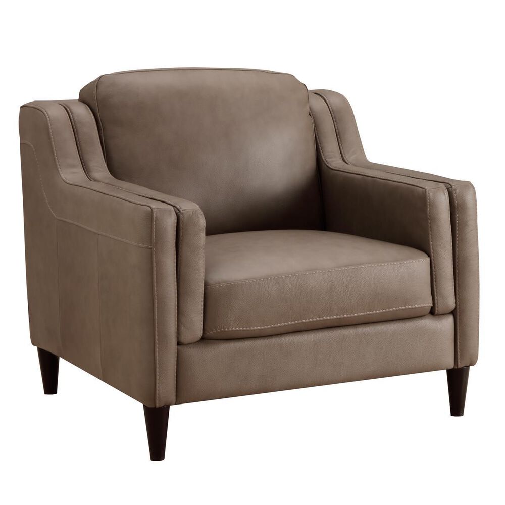 Chateau D"ax Chair in Taupe Leather, , large